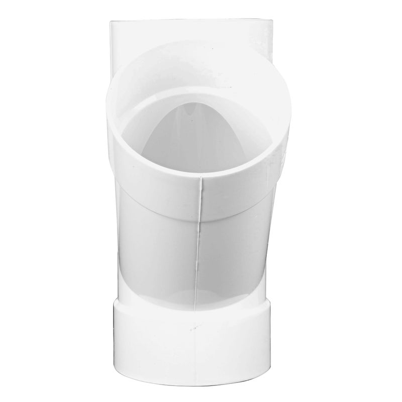 NDS 4P08C X Hub PVC S&D 45Â° Wye, 4 in, 1 Count (Pack of 1), White - Image 4